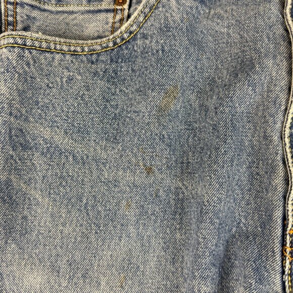 Levis Jeans Mens 38x32 Blue Denim Straight Leg 505 Workwear Classic American - Picture 5 of 8